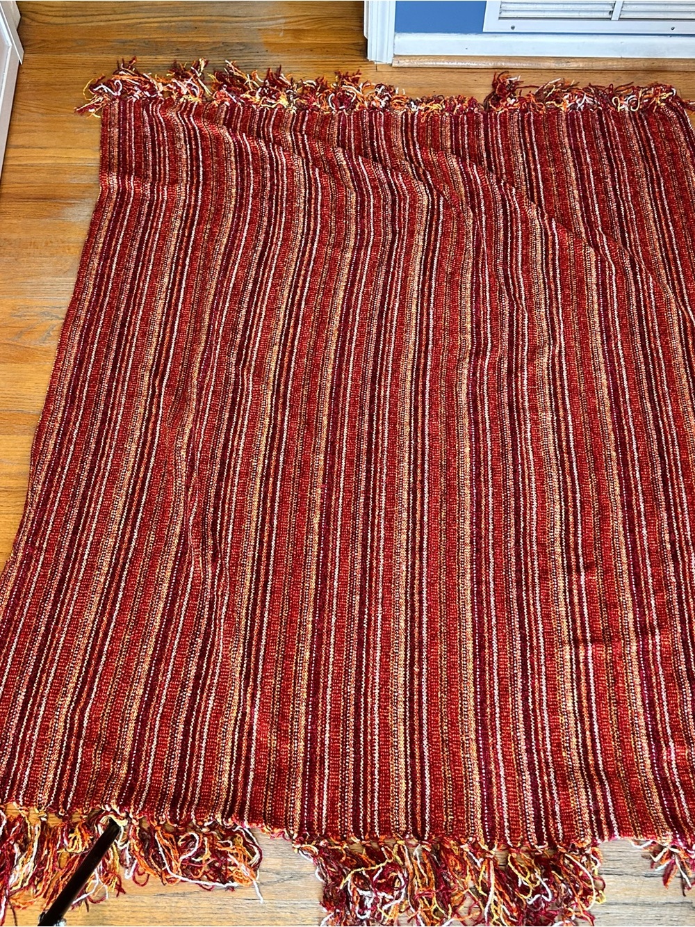 ⭐️5FOR$25⭐️. Pier 1 Imports Orange Wool Throw 6ft. x 4ft.